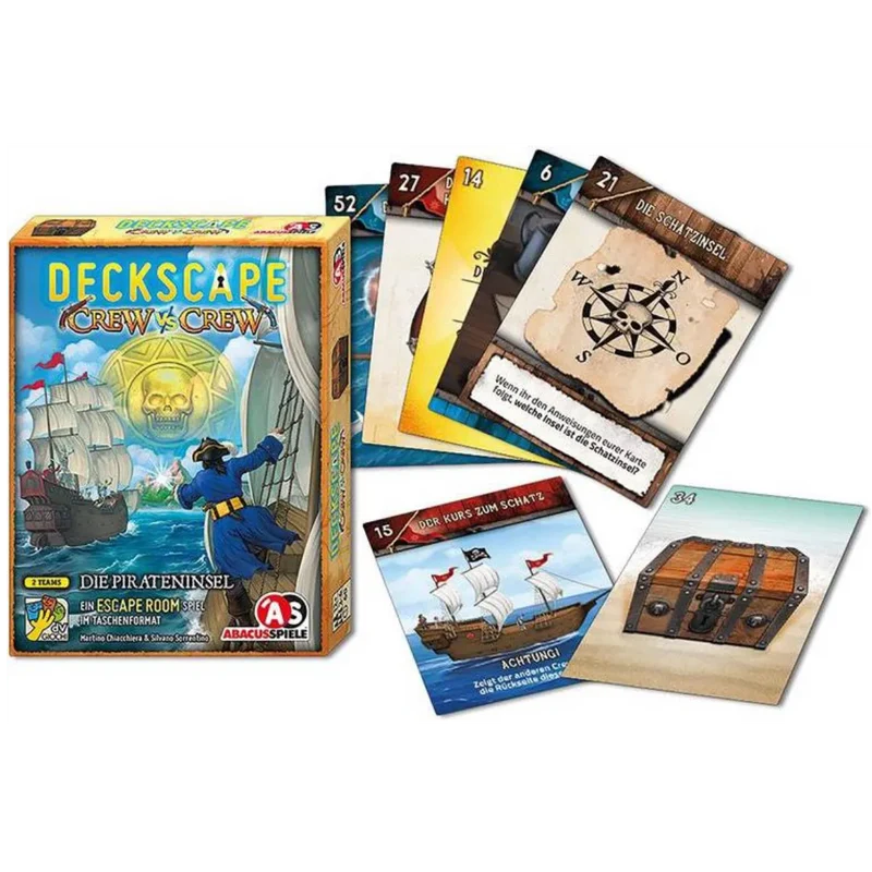 Abacus Spiele - Deckscape - Crew vs Crew - Die Pirateninsel (d)