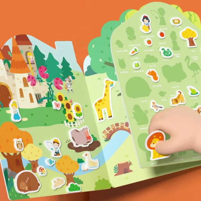 Set mit wiederverwendbaren Gel-Aufklebern – The Busy Animal Town