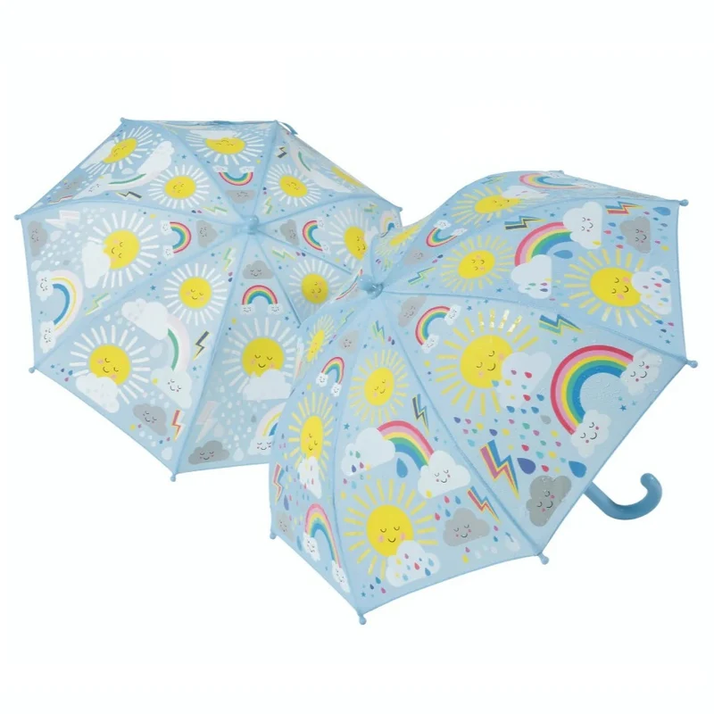 Magischer Farbwechsel-Regenschirm - Sonne und Wolken