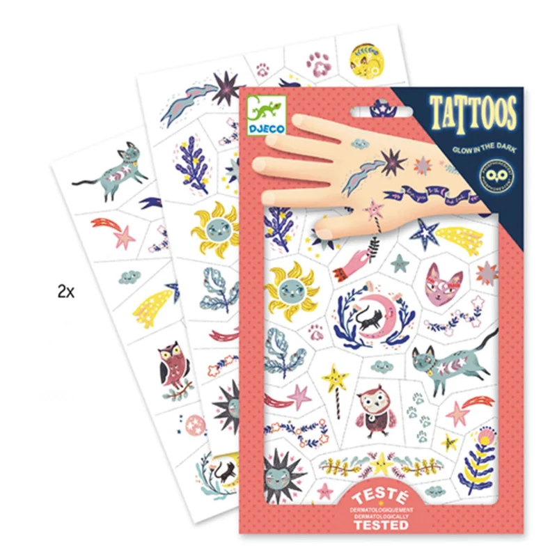 Djeco Tattoos Glow in the Dark Sweet dreams