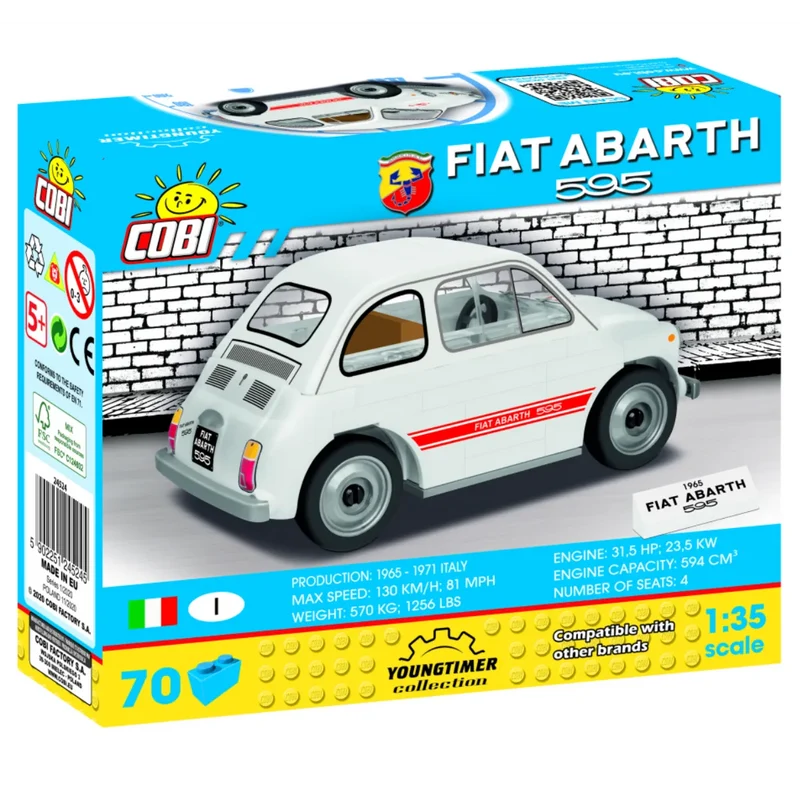 Cobi 24524 - Fiat Abarth 595 - Klemmbausteine