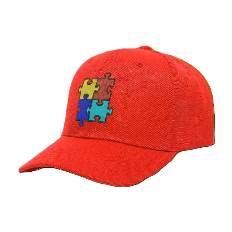 Puzzle Baseball Cap - Red