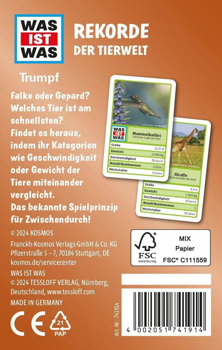 Rekorder der Tierwelt - WAS IST WAS Trumpf, deutsch