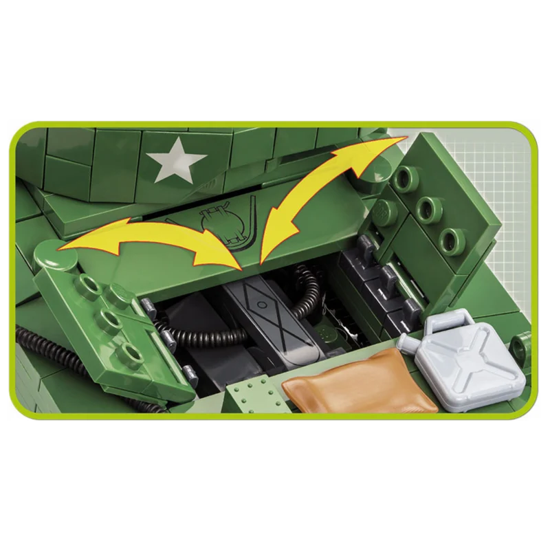 Cobi 2550 - Sherman M4A3E2 Jumbo - Klemmbausteine
