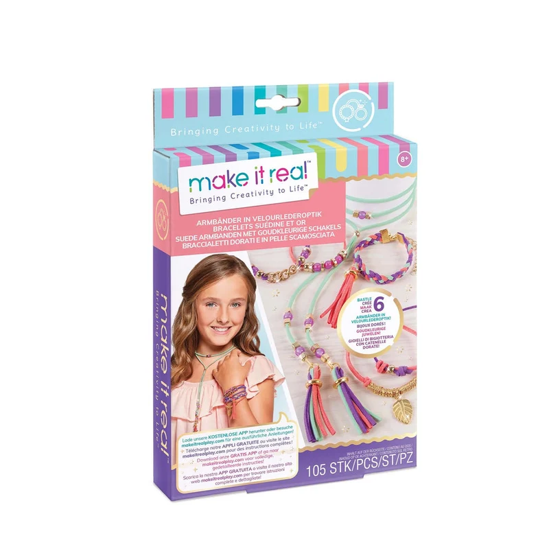 Make it Real Armbänder in Velourlederoptik