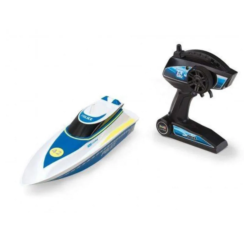 Revell Control 24138 - RC Polizeiboot, mit wasserdichter Elektronik
