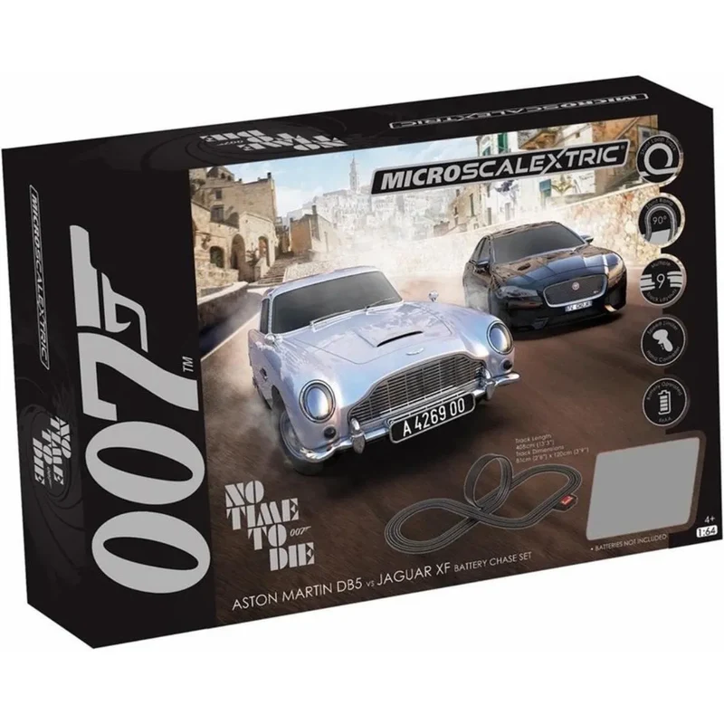 Micro Scalextric 007 Race Set - DB5 vs V8 (Battery)