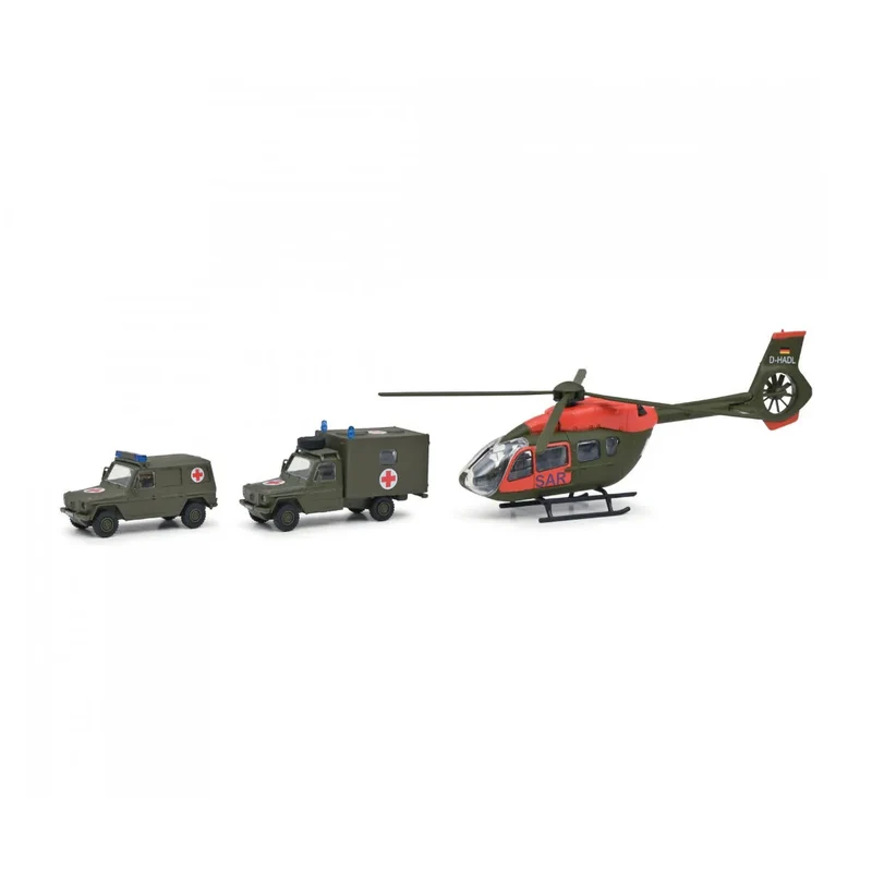 Schuco - Set SAR matt oliv - orange 1:87