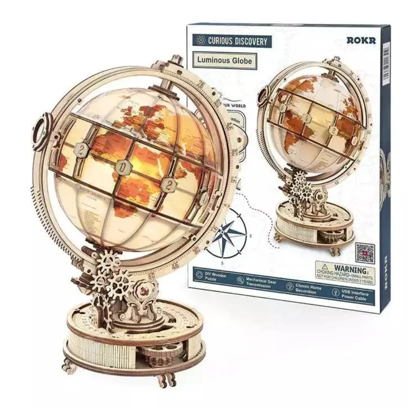 ROKR - Luminus Globe - mechanisches Holzmodell
