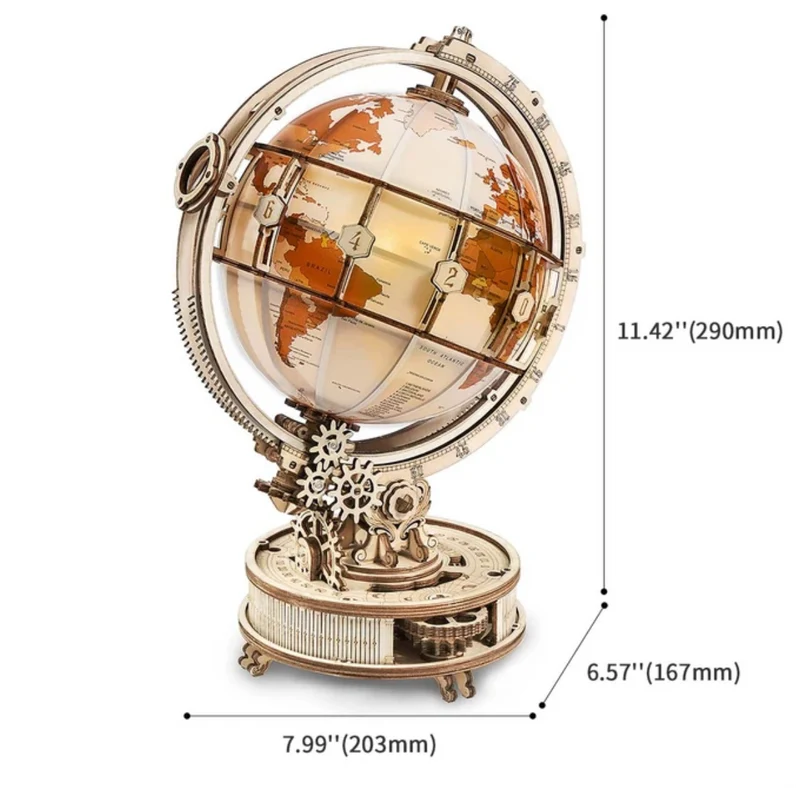 ROKR - Luminus Globe - mechanisches Holzmodell