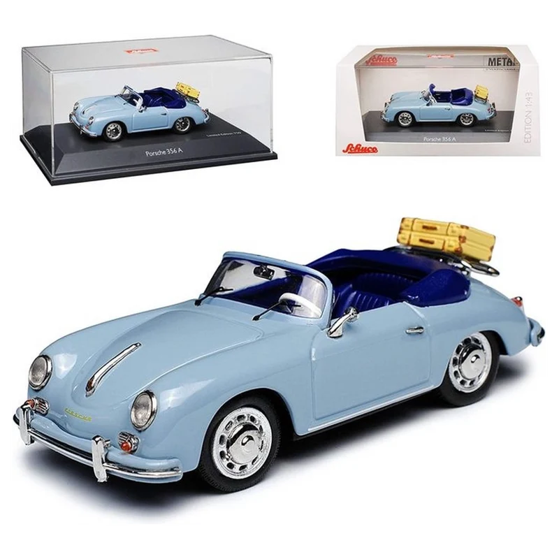 Schuco - Porsche 356 A Cabriolet blau - 1:43