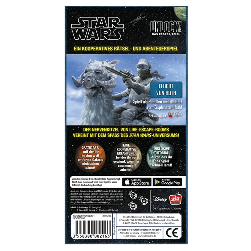 Asmodee - Unlock! Star Wars Flucht von Hoth deutsch