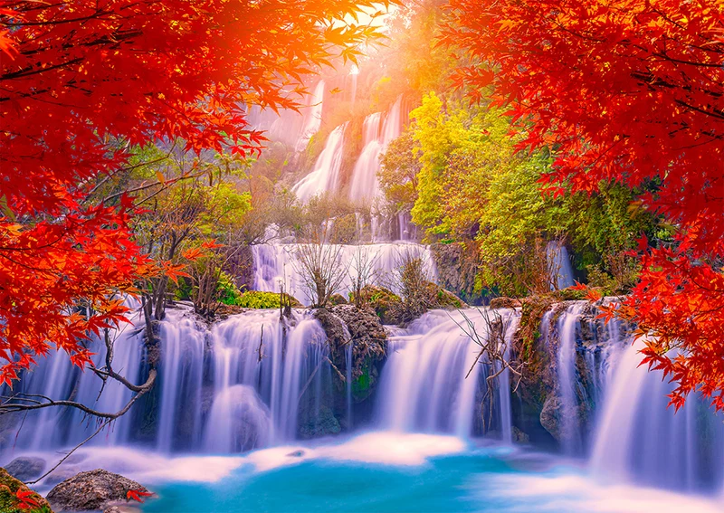 Enjoy- Thee Lor Su Waterfall in Autumn, Thailand (1000pcs)