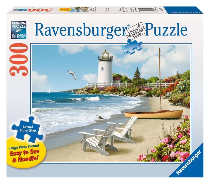 PFG Ravensburger Sunlit Shores, Alan Giana (300 Large) (Usage/Used – PUZZLES FOR GOOD)