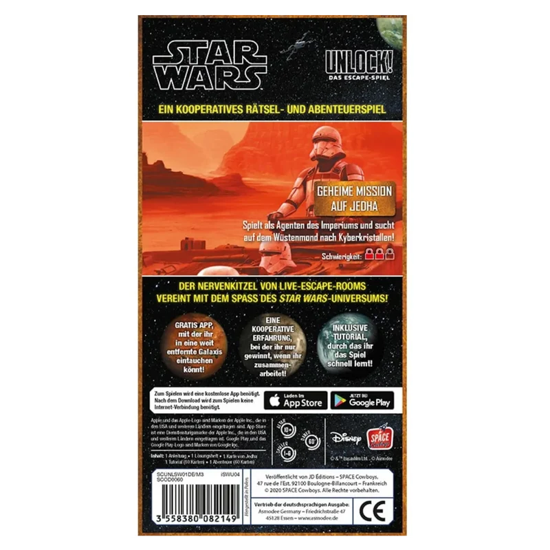 Asmodee - Unlock! Star Wars Geheime Mission auf Jedha deutsch