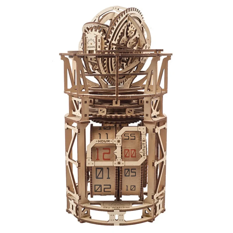 UGEARS 70162 - Tourbillon - Tischuhr Sternengucker - 3D Holzspielzeug