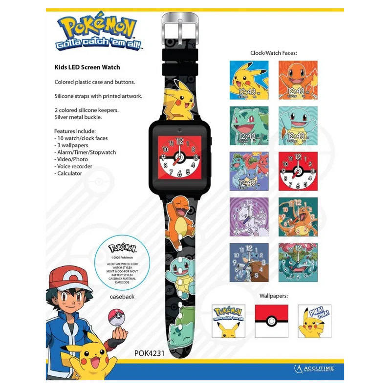Accutime - Kids Smart Watch Pokémon