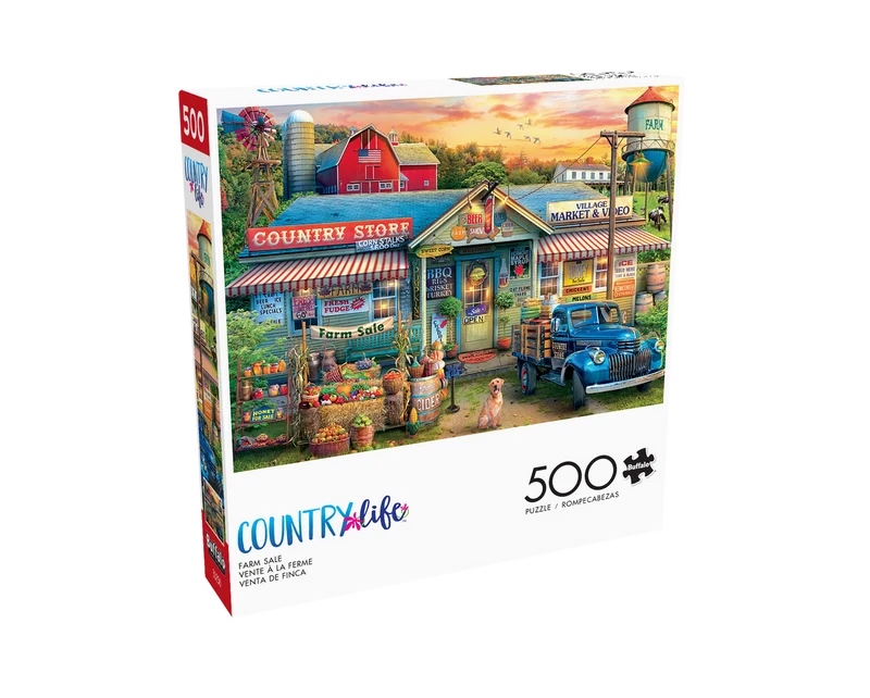 PFG Country Life - Farm Sale (500pcs) (Usage/Used - PUZZLES FOR GOOD)