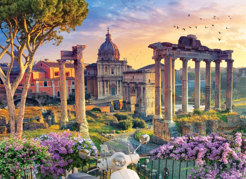 PFG HDR Photography - Roman Forum, Rome, Italy (1000pcs) (Usage/Used - PUZZLES FOR GOOD)