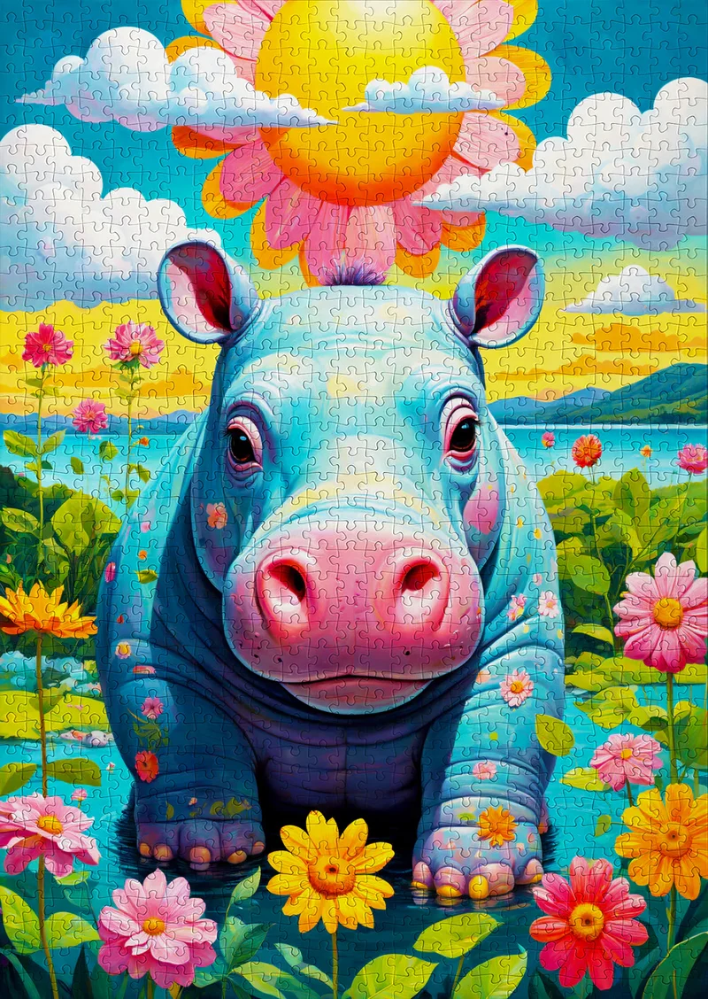 Enjoy- Sunny Hippo (1000pcs)