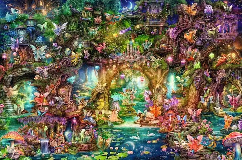 DMG Ravensburger Hidden World of Fairies (4000pcs) (DAMAGED BOX)