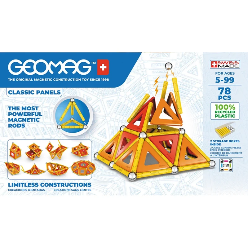 Geomag Panels GREEN line 78 Teile