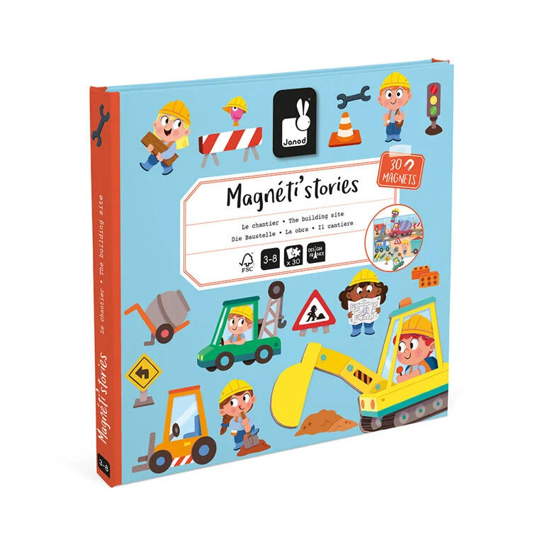 Magnetisches Puzzle Magneti'stories – Baustelle