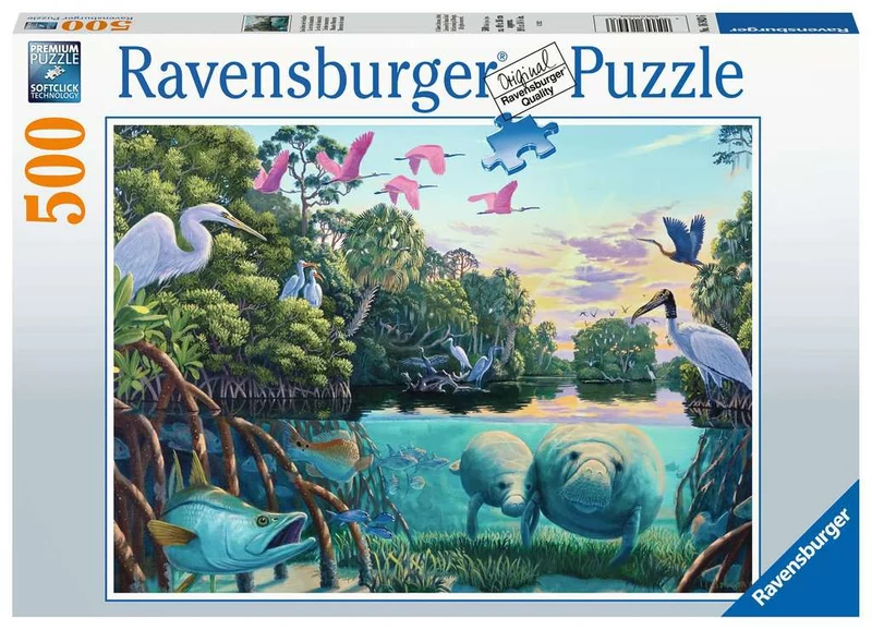 PFG Ravensburger Manatee Moments (500pcs) (Usage/Used - PUZZLES FOR GOOD)