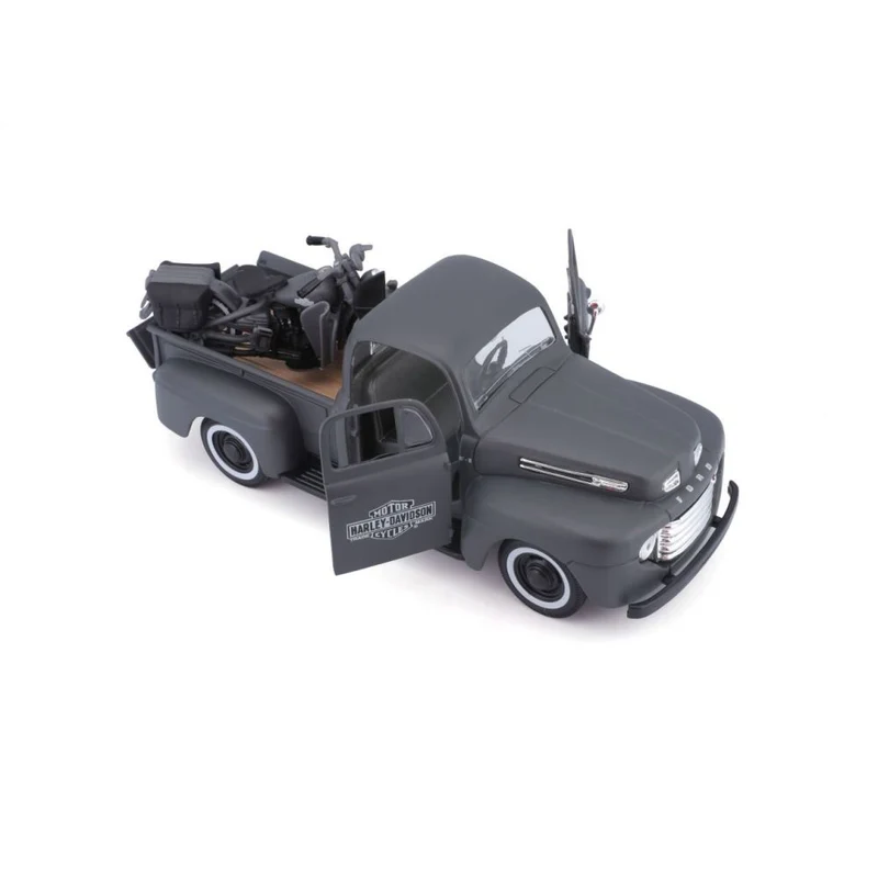 Maisto Ford F-1 Pickup 1948 Flathead Motorcycle 1:24