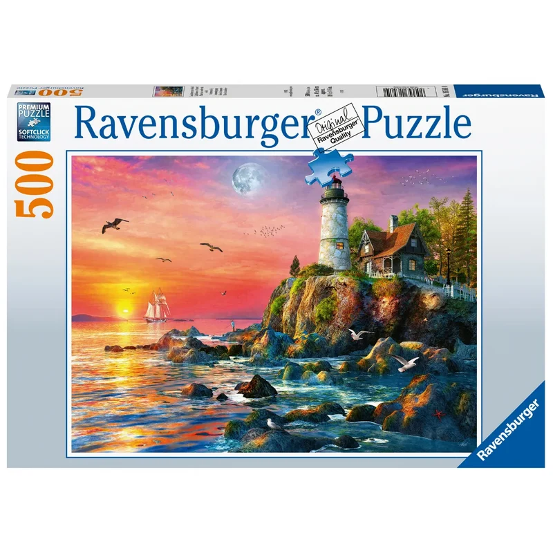 Ravensburger - Leuchtturm am Abend - 500 Teile Softclick