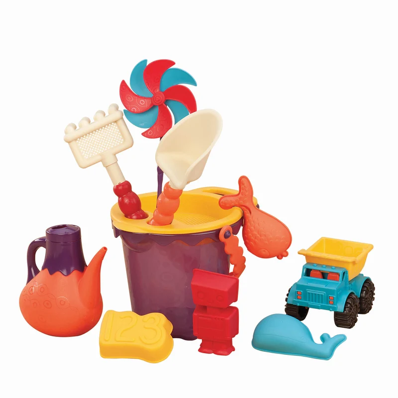 Strand-Accessoire-Set in Tasche - lila