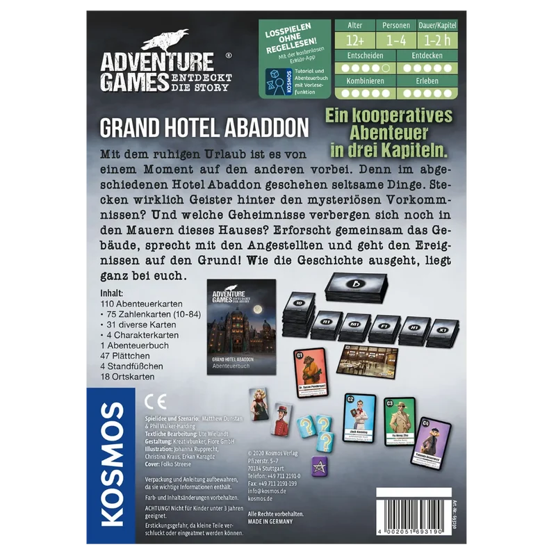 Kosmos - Adventure Games - Grand Hotel Abaddon