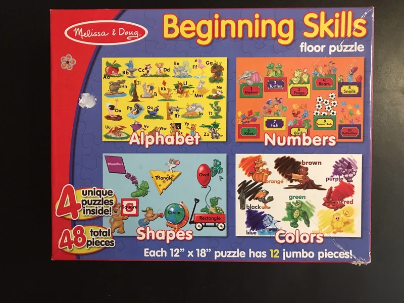 PFG - Beginning Skills - 4 in 1 - Floor Puzzle (USAGE/USED-PUZZLES FOR GOOD)