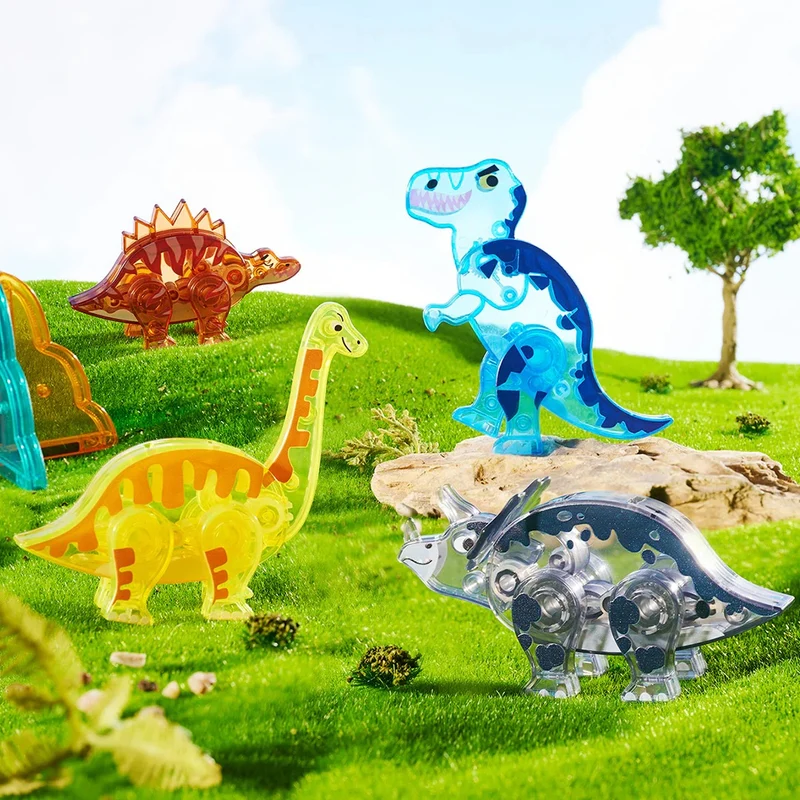 Magnetklötze – Dinosaurier, 48 Teile