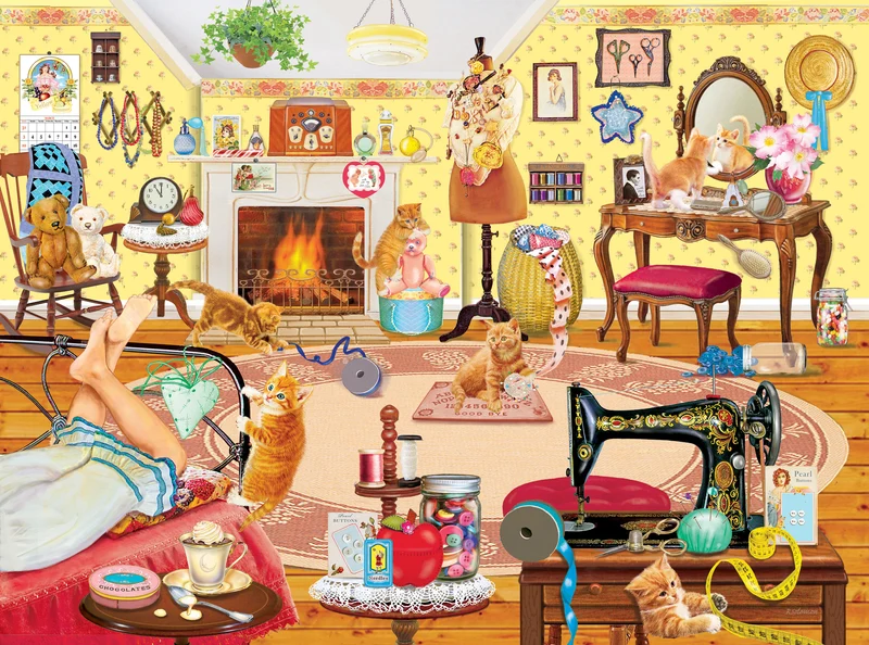 Kittens Visit Betsy's Room, Rosiland Solomon (1000pcs)