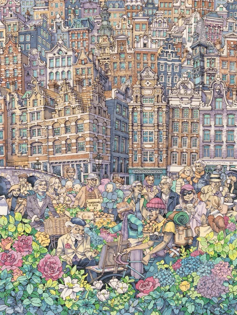 PFG Dam Charming City, Max Tilse (1000pcs) (Usage/Used - PUZZLES FOR GOOD)