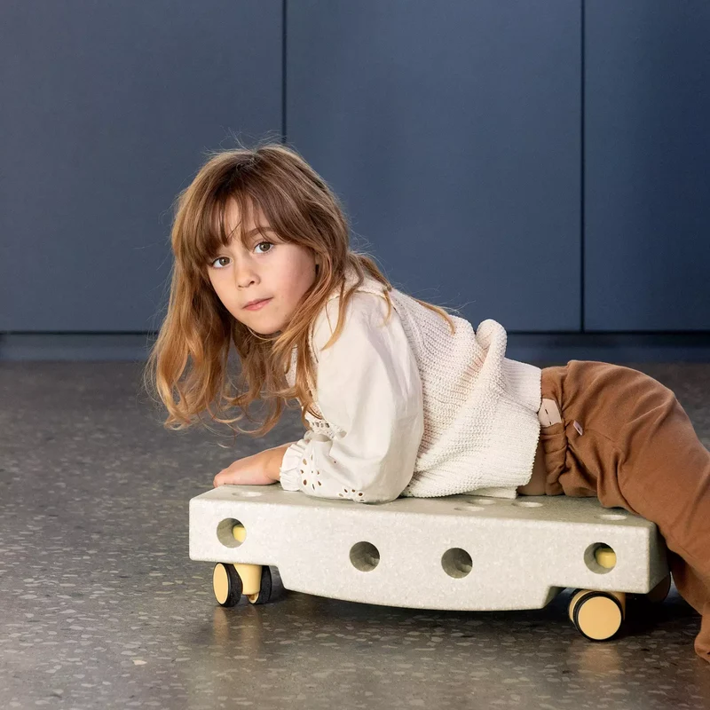 Kreative Bausteine zur Förderung der Grobmotorik Curiosity Set – sandgrau 10 in 1