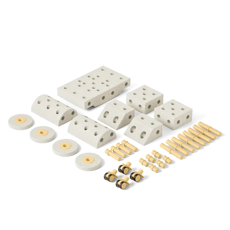 Kreative Bausteine zur Förderung der Grobmotorik Dreamer Set – sandgrau 25 in 1