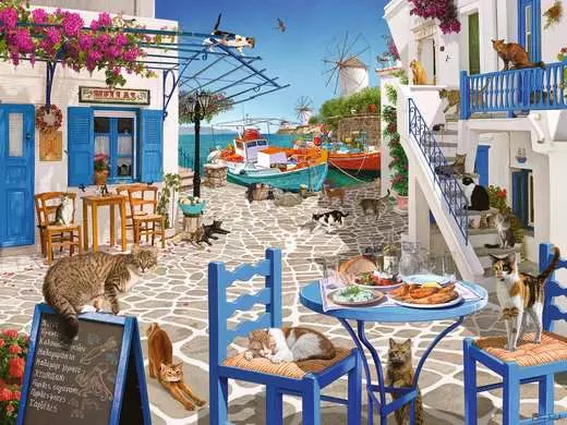 DMG - Ravensburger Cats of Mykonos (1500pcs) (Damaged Box)