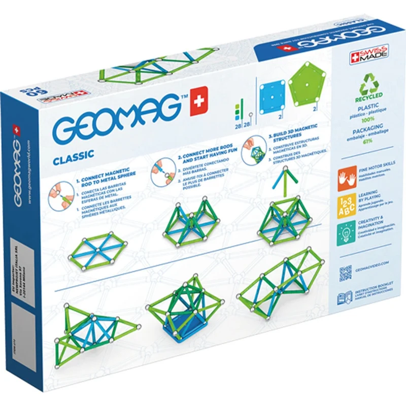 Geomag Classic GREEN line 60 Teile