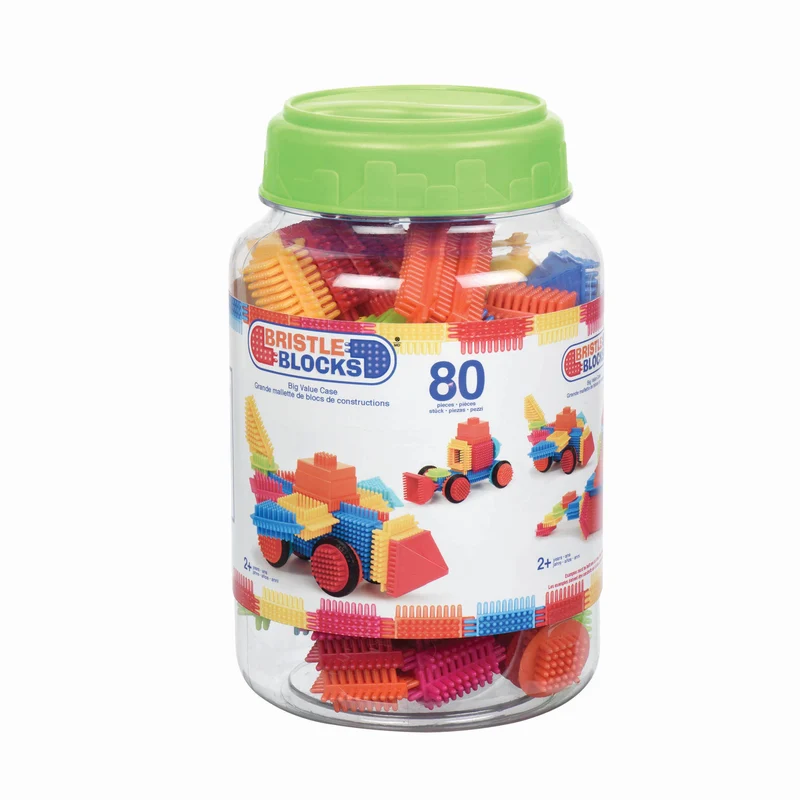 Bristle Blocks Stachelbausteine im Glas – 80 Teile