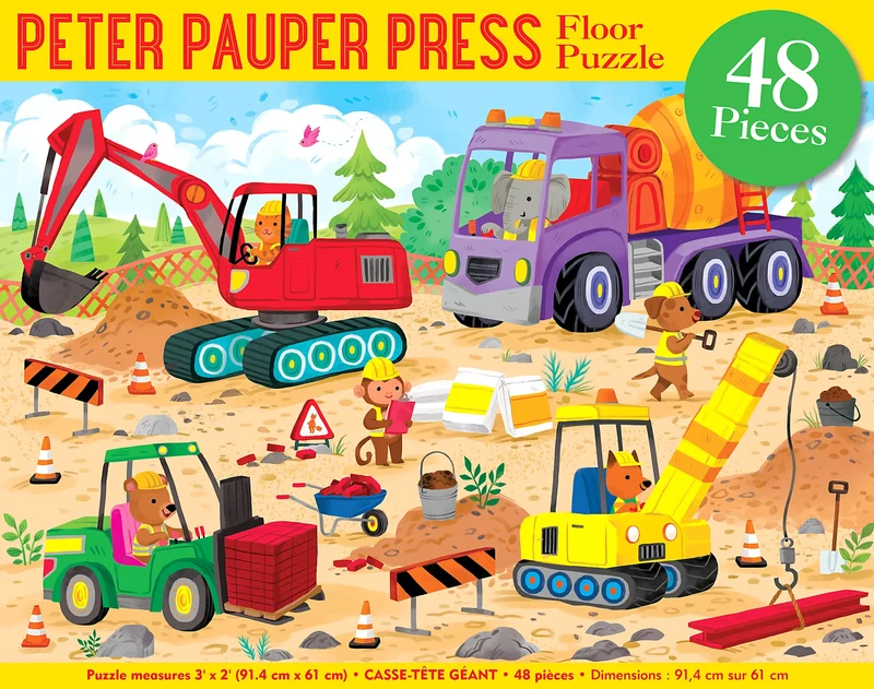 Construction Site Floor Puzzle (48pcs)