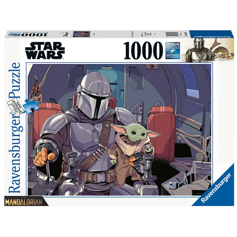 Ravensburger - Star Wars The Mandalorian Puzzle Cartoon - 1000 Teile