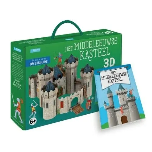 Rebo Productions Het middeleeuwse kasteel Buch und 3D - Puzzle
