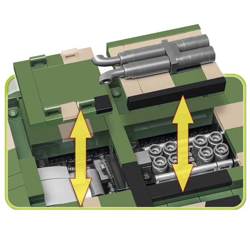Cobi 2544 - TOG II Super Heavy Tank - Klemmbausteine