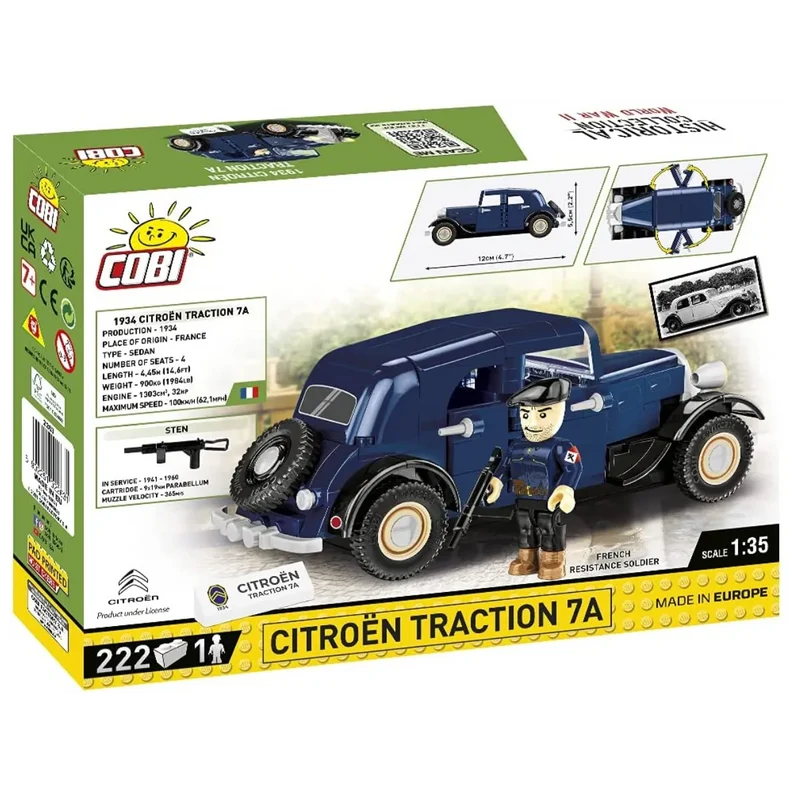 Cobi 2263 - Citroën Traction 7C - Klemmbausteine