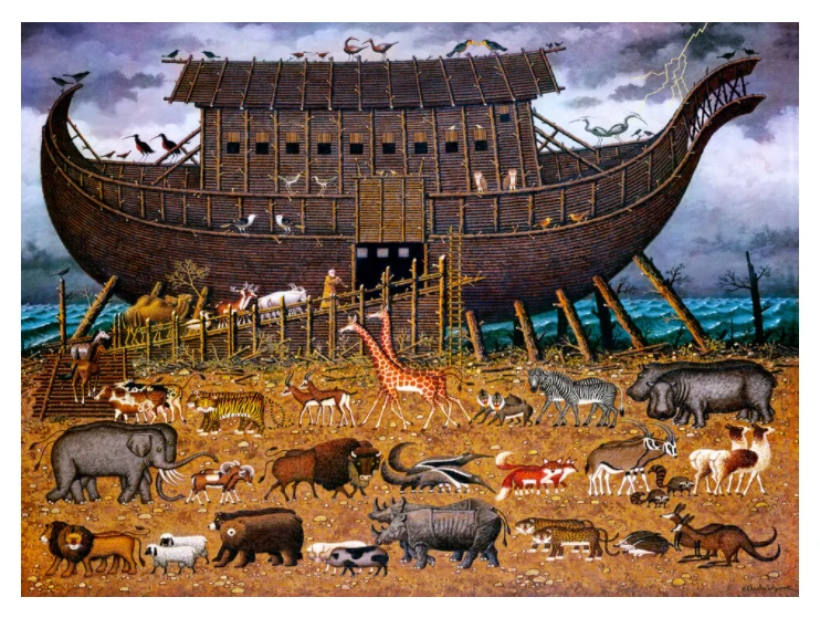 Noah and Friends, Charles Wysocki