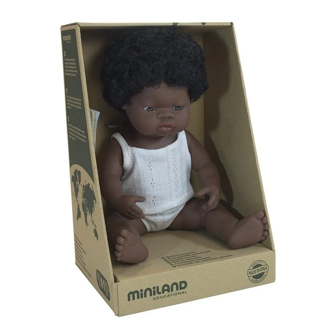 Puppe Mädchen – Afrikanerin, 38 cm