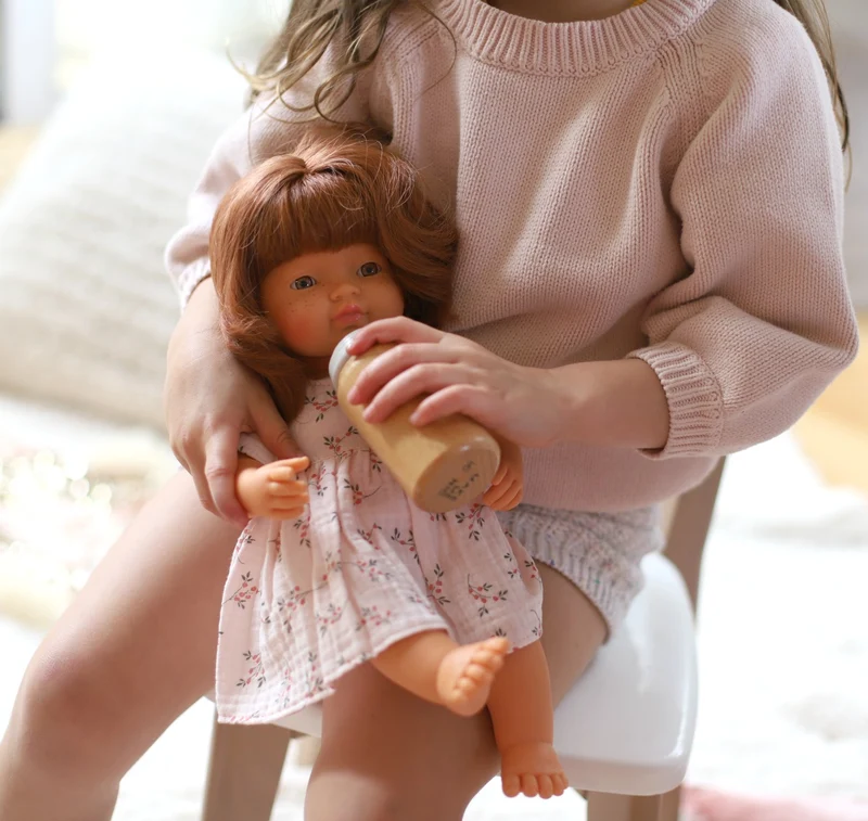 Puppe Mädchen – Europäerin, rote Haare, 38 cm
