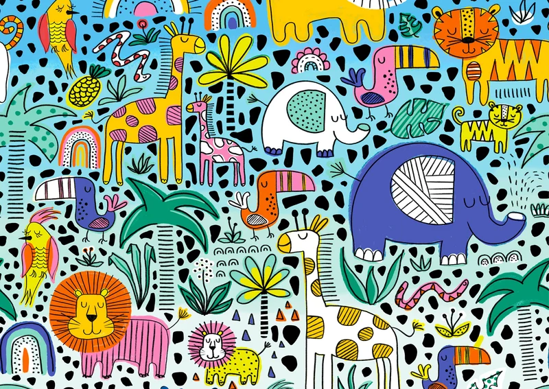 Enjoy- Doodle Safari (1000pcs)